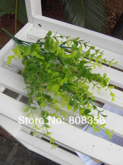 Искусственное растение эвкалипта, искусственная трава, 33 см/13 дюймов, пластиковые растения для украшения дома, свадьбы, сада