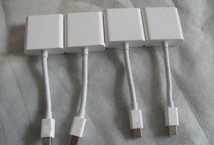 DHL. 20 штук. Mini DisplayPort-DVI конвертер. MINI DP к DVI