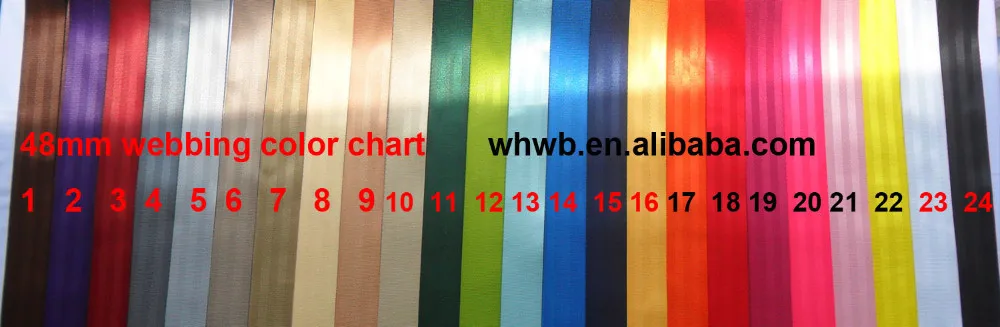 48MM webbing colors
