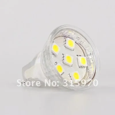 led spot bulb MR11 6LED lamps working volt 12V and 24V replace the halogen 15W 100LM