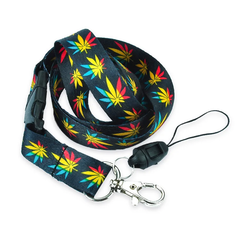 Прямая поставка цветной шнурок с пеньковыми листьями цепочка на шею ожерельлье