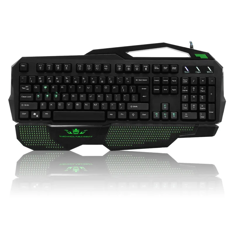 

brand USB 104 Keys kailh Green axis Hand care Mechanical keyboard (8 directional keys LED light) for gaming gamers typing Snigir