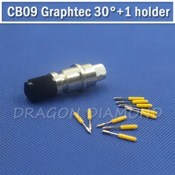 

Vinyl sticker cutter plotter machine 1 pcs Graphtec blade holder CB09 & 10pcs 30 degree VK Tools CB09 Graphtec plotter Blades