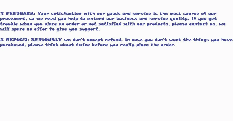 feedback & refund eg copy