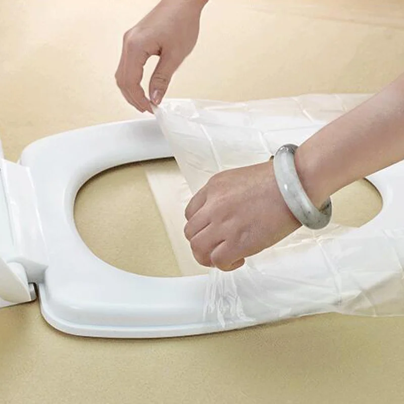 50 шт./100 шт. пластиковые детали для путешествий 40 х48 см|disposable toilet seat covers|toilet