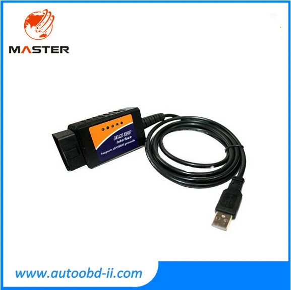 OBD2/OBDII сканер ELM327 USB Интерфейс ELM 327 USB автомобиля сканер Code Reader