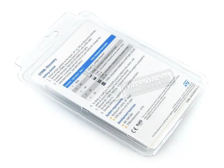 STM8L-DISCOVERY# STM8L152C6T6 STM8L оценка макетная плата обнаружения комплект встроенный ST-Link