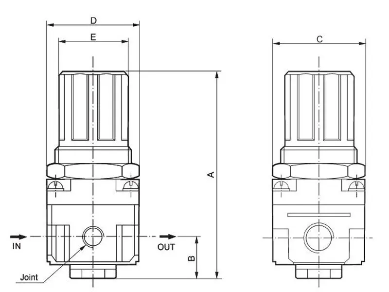 Высокое качество G1/2 ''SMC регулирующий клапан AR4000-04 с манометром