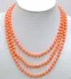 Пышное! Распродажа Красный 6-7 мм Круглый Натуральный Коралл 18-23 "5 нитей neckalce с большой 40 мм красный В виде ракушки Clasp-nec5691 Бесплатная