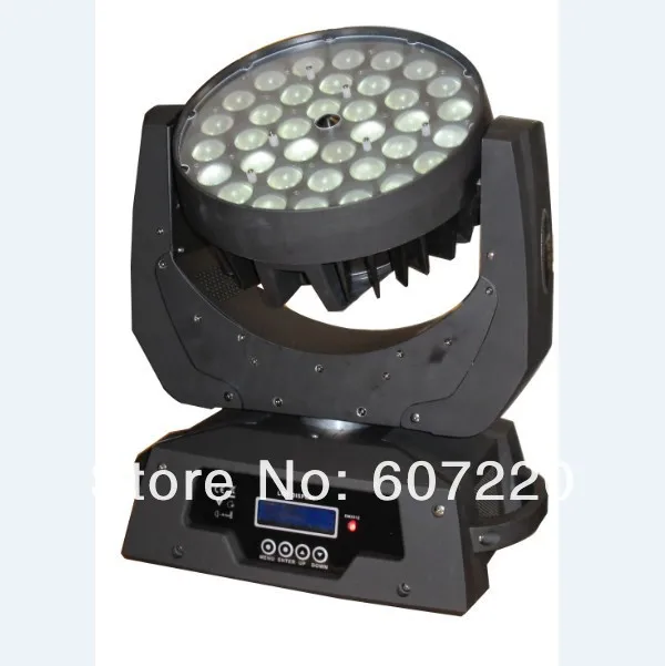 4 шт./лот) Упаковочный кофр светодиодный движущаяся головка Zoom Wash Effect светильник с 36 шт. 10 Вт RGBW четырехцветный светодиодный Pro DJ светильник