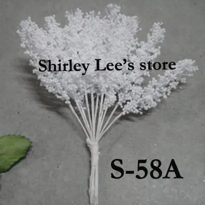 Wholesale--144 Bunches=1728pcs Miniature  White  Heather Bouquet, Floral Accessories Card Making Scrapbooking Free Shipping