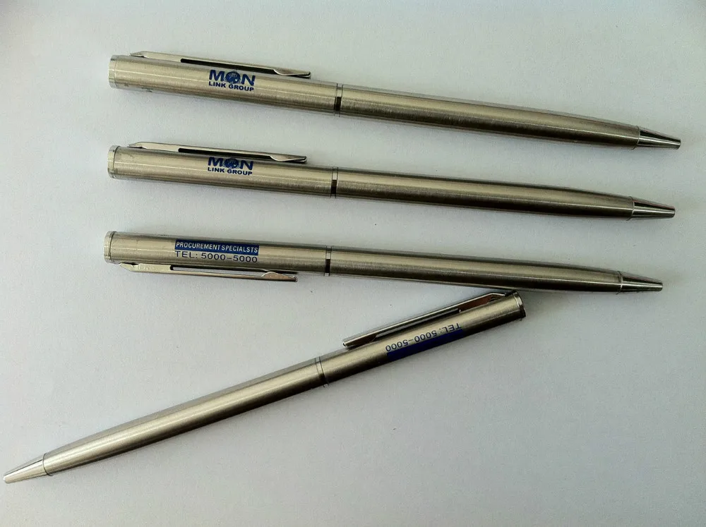 Высокое качество стальной сплав металлическая шариковая металлическая ручка зажимы для ручки рекламная ручка металлическая с логотипом