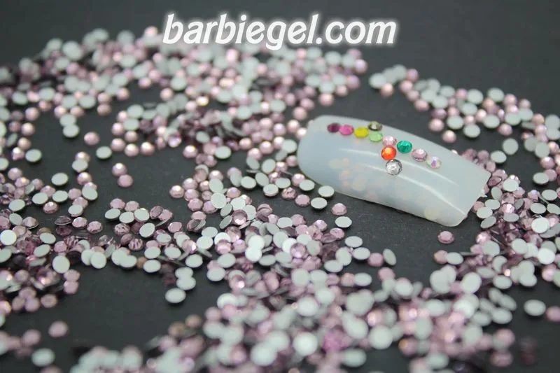 Блестящий SS3 SS4 SS5 SS6 SS8 SS10 SS12 SS16 SS20 Б ез исправлений розовый цвет DIY 3d-украшения для ногтей Flatback Аксессуары из стразов