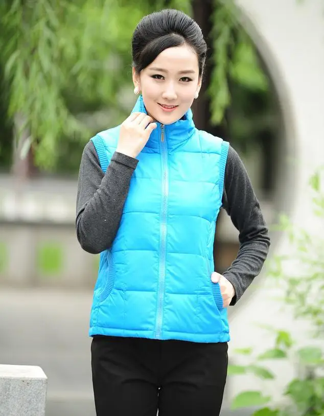 Горячее предложение! Распродажа! Новое поступление мужской хлопковый жилет со стоячим воротником Высококачественная зимняя верхняя одежда для женщин Рождественский подарок большие размеры XL-XXXXL