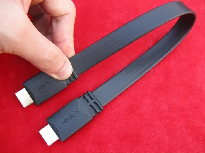 2x0.3 м 1.4a высокое Скорость плоский кабель HDMI 1.4 В 1080 P HD W/Ethernet 3D HDTV 30 см #20868