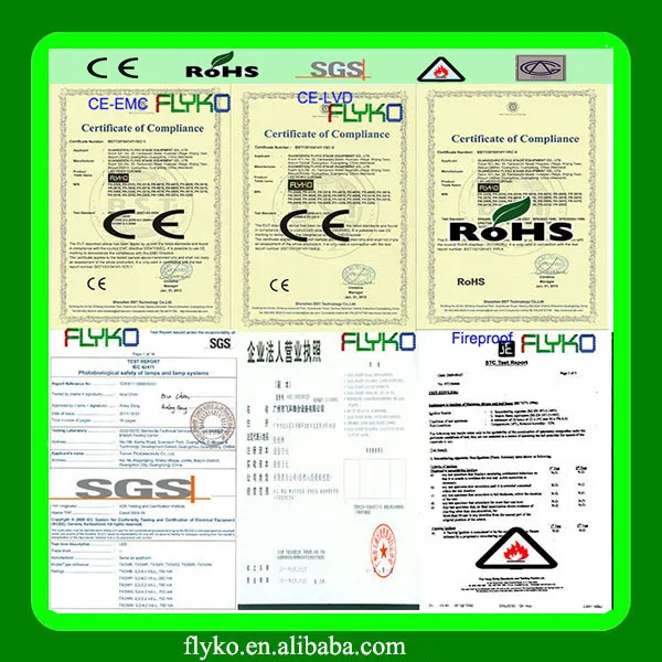 led curtain certificate
