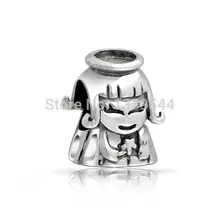 Ángel de hadas 100% 925 Del Grano Del Encanto Adapta A Pandora Charms Pulsera Europea M