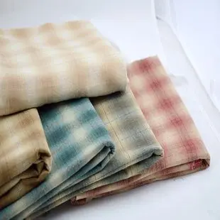 DIY Япония маленькая ткань группа Пряжа-окрашенная ткань, для шитья Лоскутное шитье ручной работы, сетка полоса точка случайный 20 стиль/лот 25*24