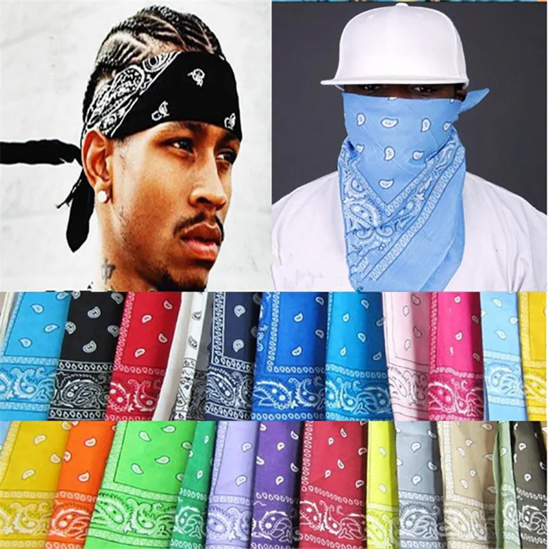 2016 nueva moda Hip Hop Gangsta Bandanas pañuelo / Headwear / del pelo para hombre niños