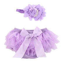 Хлопок+ полиэстер одежда для малышей хлопковые шифоновые шаровары с оборками милый детский подгузник цветок Шорты для женщин для маленьких Обувь для девочек