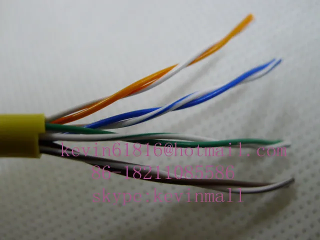 Сетевой кабель CAT5E сборочный кабель; из медной проволоки, 8 ядер, длина 1 м, мягкое качество, от zte ONU. FiberCore