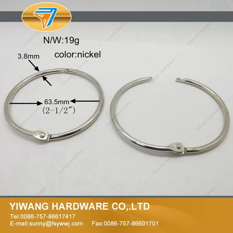 Aliexpress Hot sale multipurpose ring high quality book ring nickel plating photos binding ring