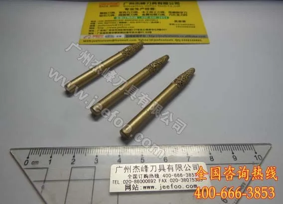 A9-Angle 20 6*3*20 мм Jeefoo спеченные Инструменты, конический камень Биты, алмазные гравировальные инструменты, резаки по жесткому граниту