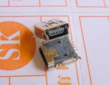 Free Shipping!! 10pcs T port seat / 5PT port SMD data base interface / phone charging data base /Electronic Component