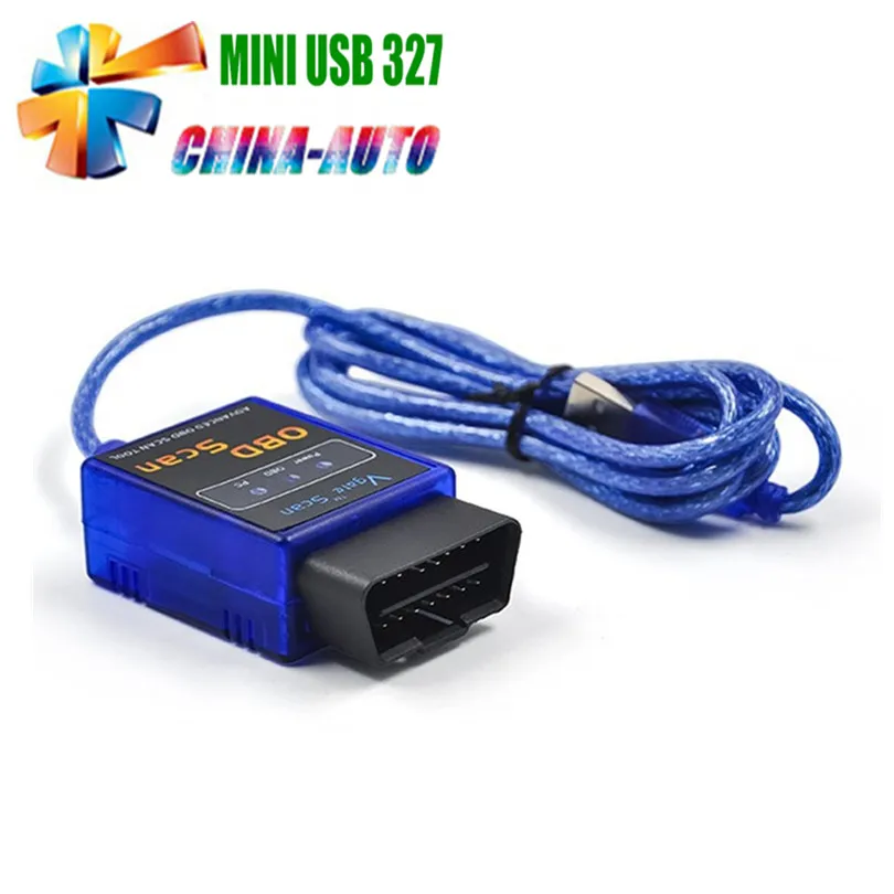 20 шт./лот цена оптовой продажи Vgate Мини ELM327 с USB кабель ELM 327 OBD2 Интерфейс Авто Диагностический Интерфейс