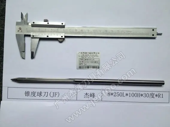 8*100H* R1.0* 30 градусов* 250L/карбид-вольфрамовый конус сферическая Концевая фреза