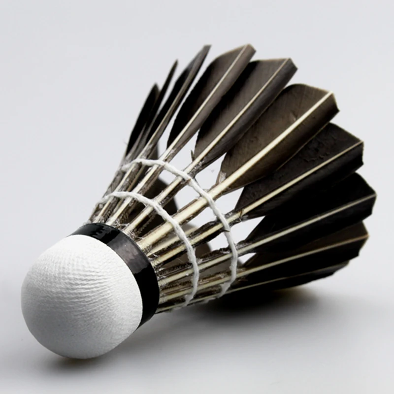 Супер прочность Волан KUNLI 09 гусиный большой широкий перо бадминтон волан для