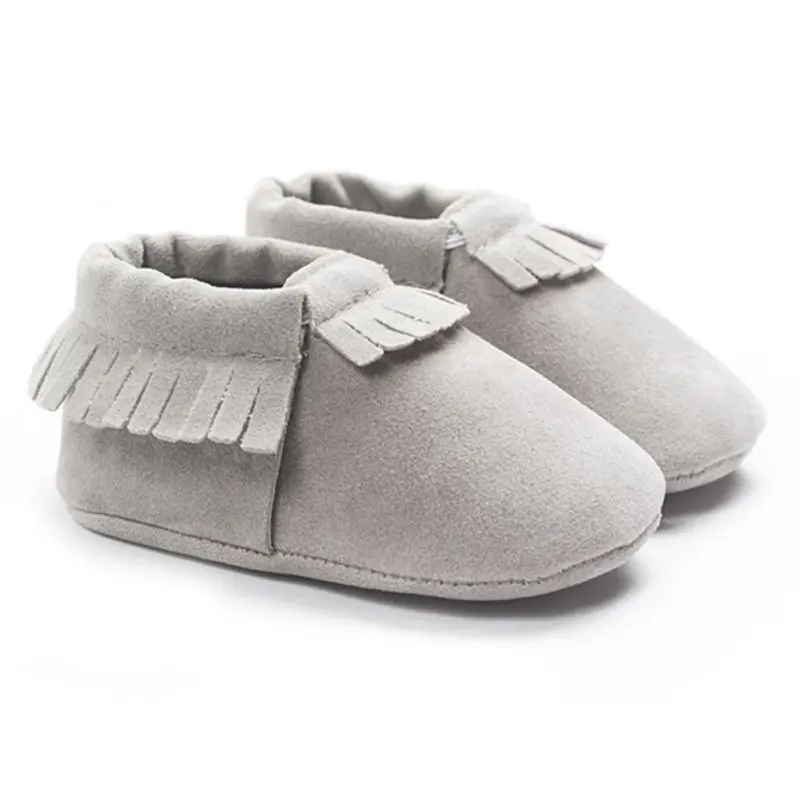 Детские мокасины мягкая moccs Обувь для новорожденных мальчиков и девочек Bebe бахрома на мягкой подошве нескользящая обувь кроватки из искусственной кожи замшевая обувь