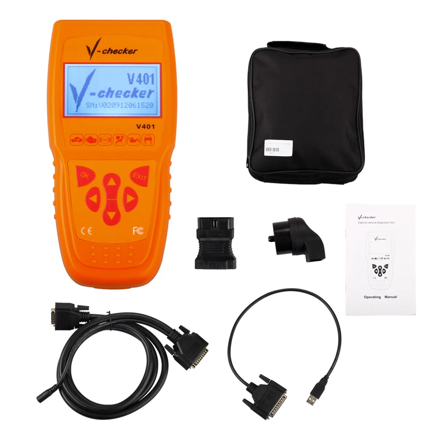 DHL V-CHECKER VChecker V Checker V401 диагностический инструмент английская версия V401 с высоким качеством DHL