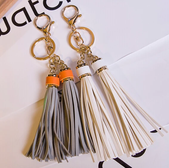 ¡Oferta! llavero de cuero PU con borla para mujer, llavero de cuero, encanto para llaves porte cle llavero sleutelhanger ¡Oferta! llavero de cuero PU con borla para mujer, llavero de cuero, encanto para llaves porte cle llavero sleutelhanger