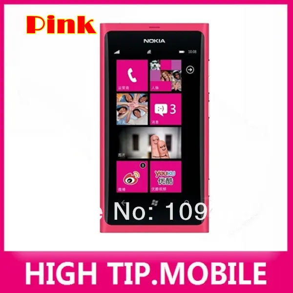 Nokia Lumia 800 Unlocked Original Phone 3G Smartphone 8MP Camera Windows Mobile Phone Free shipping Refurbished second hand iphone