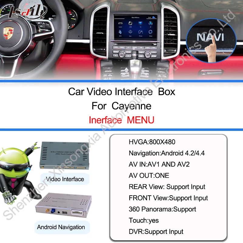 car navigation box Android 4 4 For Porsche Cayenne 2010 2016 gps interface rear view camera