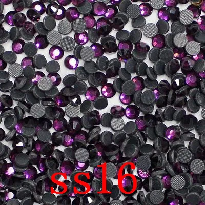 SS16 1440 шт./пакет amtheyst цветов DMC Горячая фиксация стразы горячей фиксации, блестящие, переводная картинка для одежды сумки аксессуары