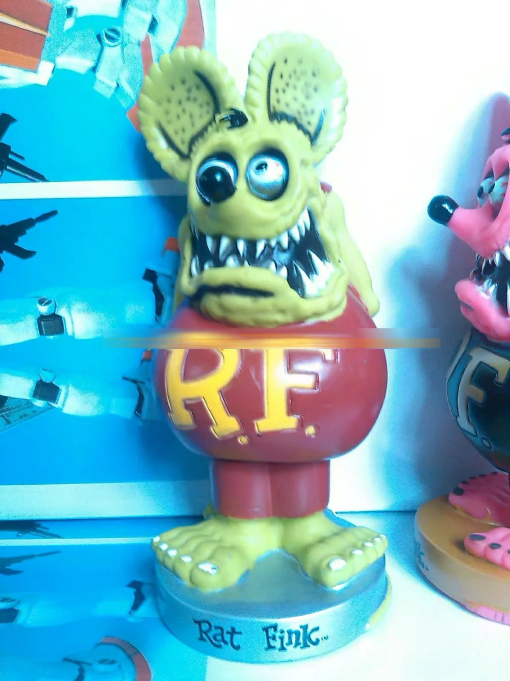 Мода Америка классический мультфильм изображения сказок Rat Fink встряхиватель " куклы с большой головой игрушки новые в коробке