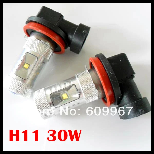 Автомобильных светодиодных фар Противотуманные фары H1, H3, H4, H7, 9005,9006, H11 светодиодный высокой мощности Светодиодный фонарь дневного света лампы, 30 Вт, Автомобильный светодиодный