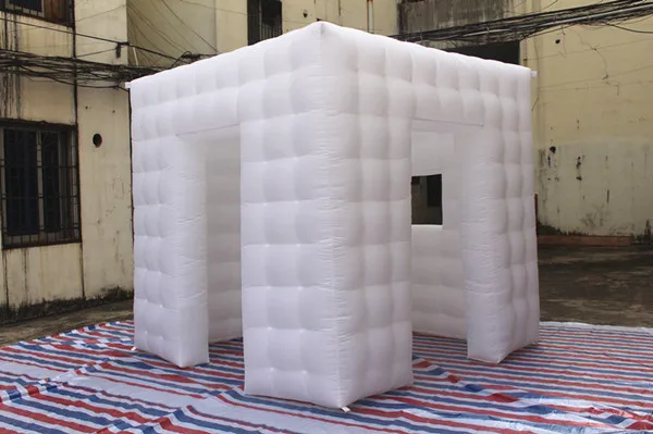 

Free shipping 2.6m*2.6m*2.6m Portable Popular High quality 3D inflatable photo booth led