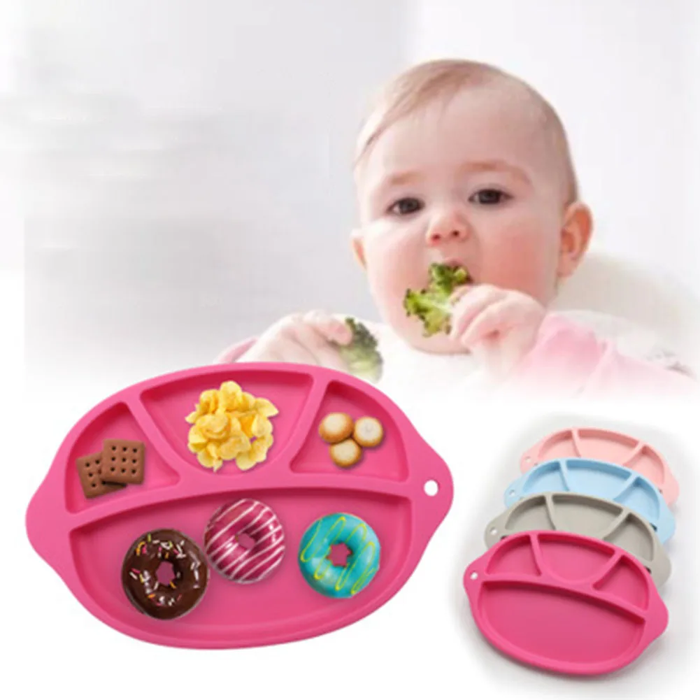 Silicone Baby Bowl High quality Silicone Placemat Separated Design