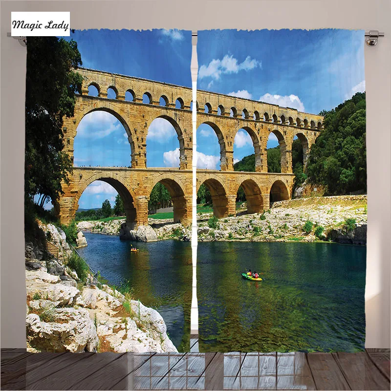 Roman Curtains Living Room Bedroom Ancient Heritage France