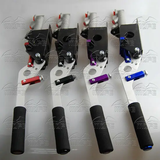 Universal Aluminum Master Cylinder 0.7 Inch Vertical Horizontal Racing Drift Rally Hydraulic Handbrake Hand Brake Purple Red Black Blue hydraulic hand brake  (1)