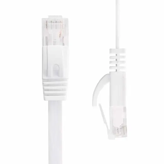 0 3 м футов 1 2 10 5 15 50 20 30 CAT6 плоский сетевой кабель UTP Ethernet RJ45 соединительный LAN белый