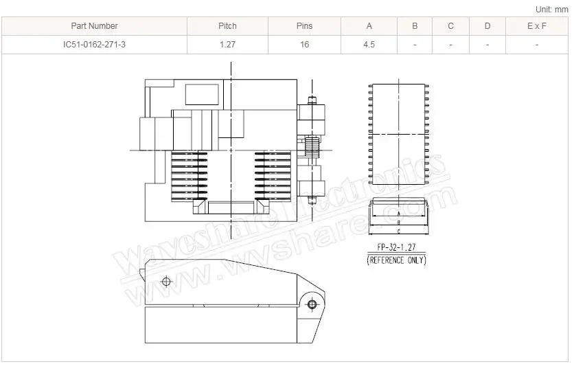 SOP16 SO16 SOIC16 IC51-0162-271-3 Yamaichi IC Тесты burn-в гнездо адаптера Программирование 4,5 мм Ширина 1,27 мм шаг