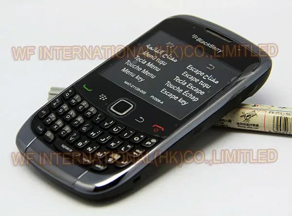 BlackBerry 9300 Curve Мобильный телефон Смартфон разблокированный 3g wifi отремонтированные мобильные телефоны