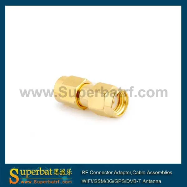 Superbat SMA адаптер RP-SMA штекер для RP-SMA штекер Женский контактный RF адаптер разъем WiFi антенна