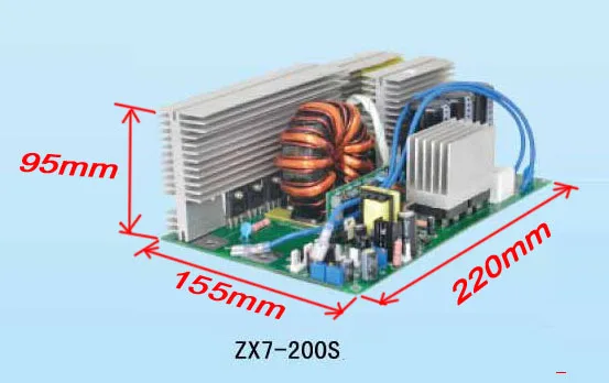 Монтажная плата ZX7 250 IGBT PCB одноплатная для IGBTdc инверторного сварщика AC220V вход r сварочная плата управления 3 в 1
