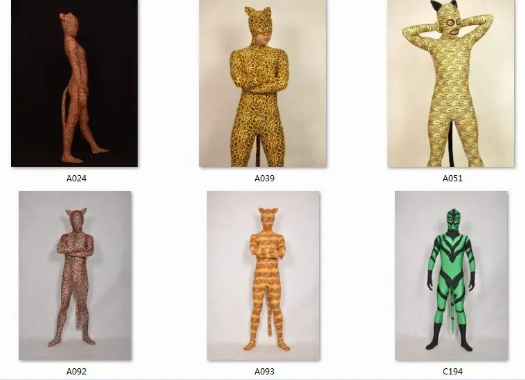 Полный лайкра спандекс Zentai облегающий Костюм Leopard Тигра комбинезон купальник нарядное платье