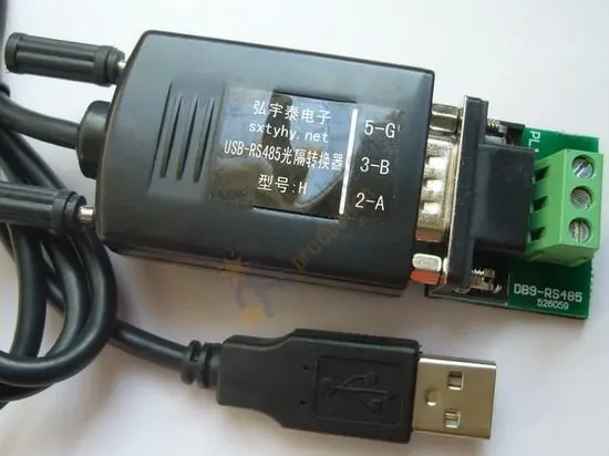 Промышленный Оптический изолированный USB 2,0 к RS485 RS-485 адаптер конвертер съемный, 600 Вт Защита от перенапряжения, поддержка win7